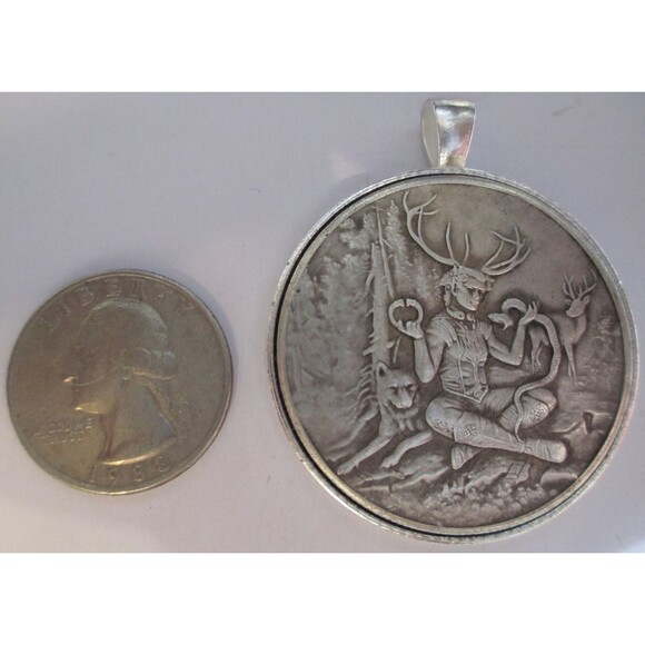 Celtic Lore - Cernunnos -Coin/Pendant - Picture 2 of 3